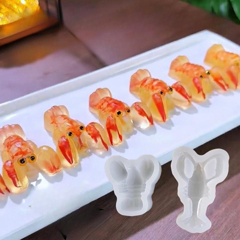 תבנית סיליקון לעוגה שוקולד בצורת דג קוי לובסטר ג'לי בעבודת יד סוכרייה למאפה ביתי כלי אפייה למטבח