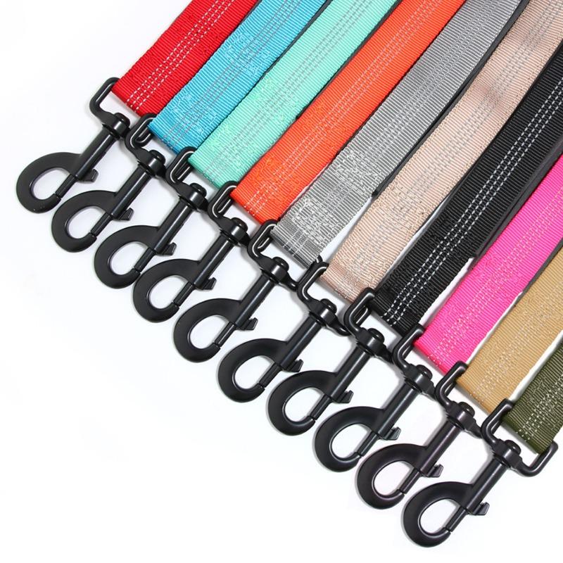 Dual Handle Elastic Dog Leash Shock Absorb Bungee Reflective Walking Lead for Medium Large Dogs Anti-Burst Pets Training Leash