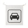 Custom Logo Cotton Drawstring Canvas Pouch - Clothes Storage Linen Bag