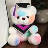 Doctor Hat Bear Doll Plush Toy Graduation Doctor Bear Bachelor Bear Doll Graduation Season Commemorative Gift