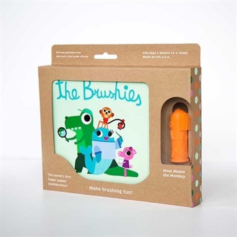 Toddler Baby Toothbrush Monkey Momo Storybook Set