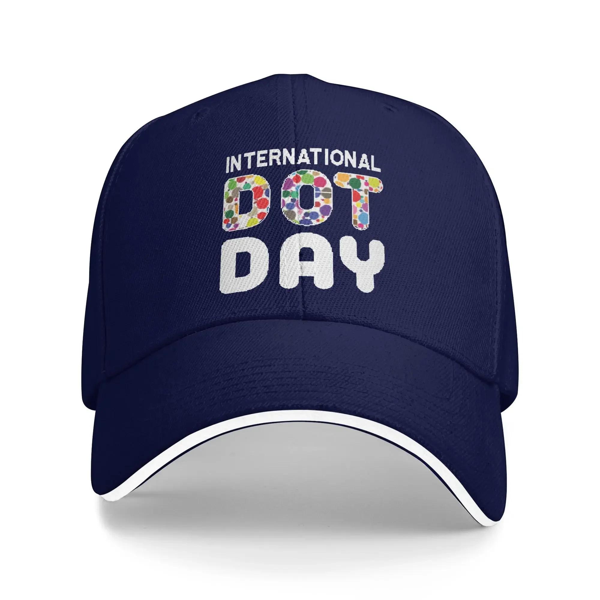International Dot Day Casual Baseball Cap Summer  Trucker Hat Dropshipping Hiking Fishing Snapback Cap Men Women y2k Caps One Size