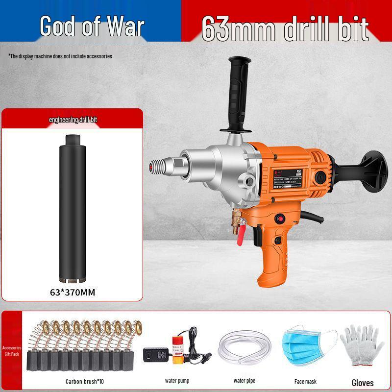 High-Power Handheld Wet/Dry Core Drill for Concrete and Water Drilling