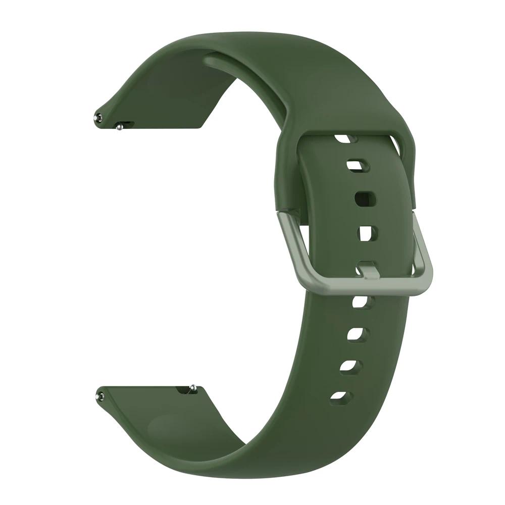 20mm 22mm Silicone Band For Samsung Galaxy Watch Active 2 Watch 3/4/5 Pro 45mm 40mm 44mm S3 Bracelet Galaxy Watch 6 Watch Strap