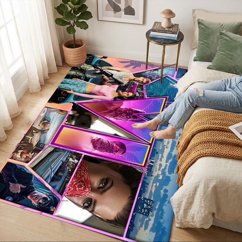 Vi Cityscape Living Room Nonslip Area Rug Soft Carpet For Bedroom Game Playroom Sofa Office Home Decor Doormat Christmas Gift C929799