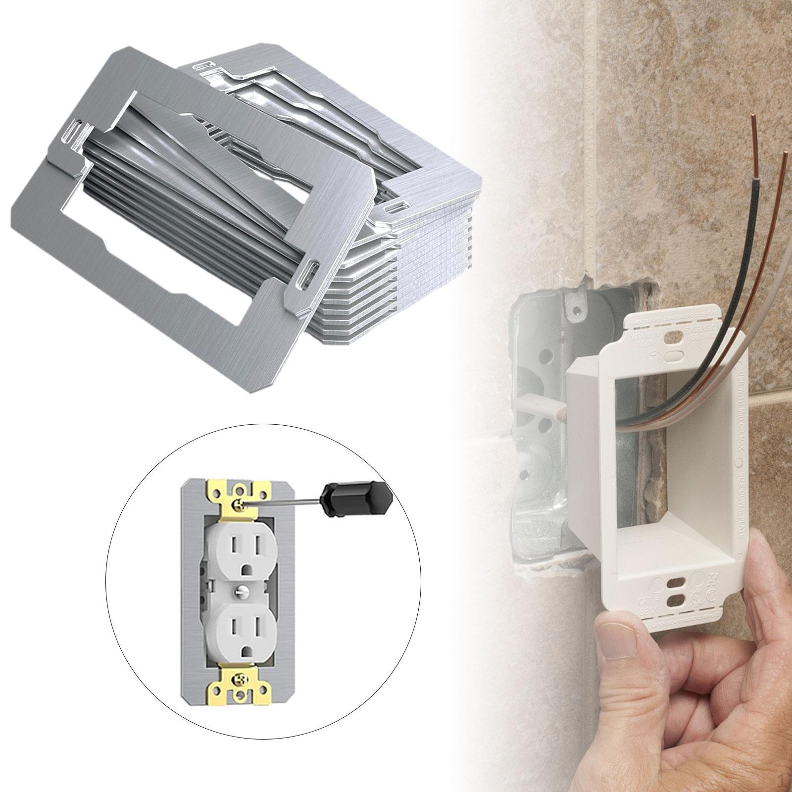 

10x Распорки для розеток, Подходят для выравнивающих пластин устройств, Прочная прокладка-распорка для электрических коробок