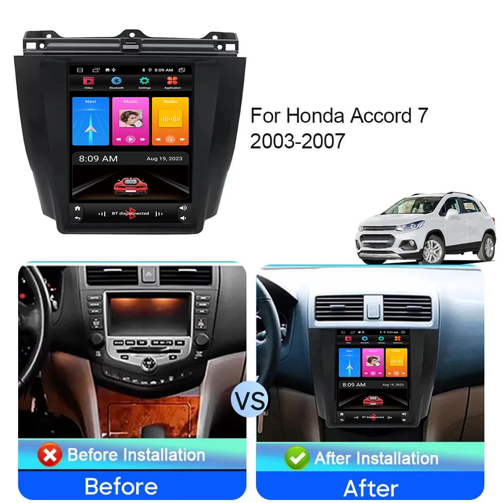 9,7'' Radio samochodowe GPS do Honda Accord 7 2003-2007 WiFi Odtwarzacz wideo Android Auto Nawigacja Multimedia Stereo Carplay 2din DVD