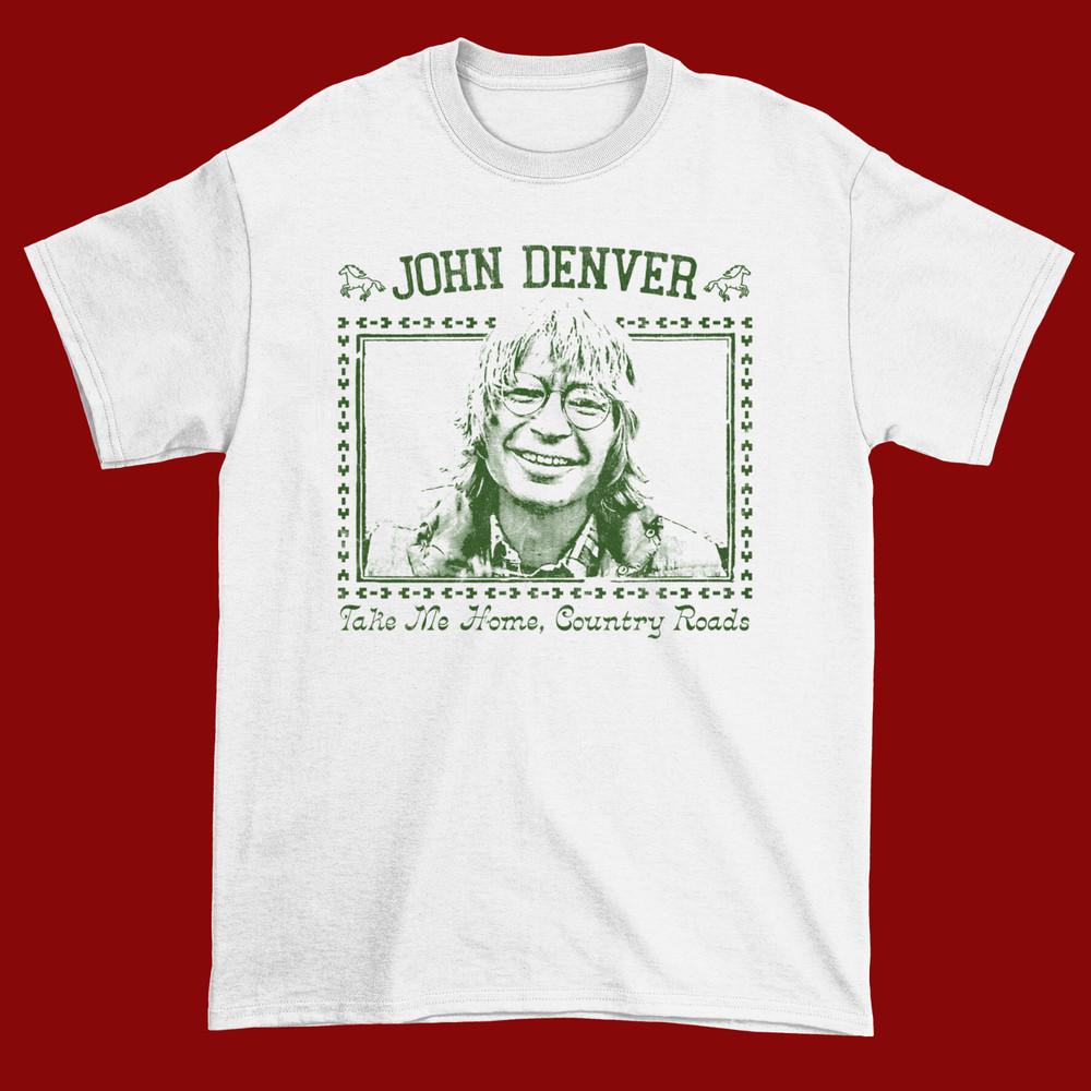 John Denver White Cotton Shirt Full size S5XL Unisex CS189 Unisex T-Shirt XXXL