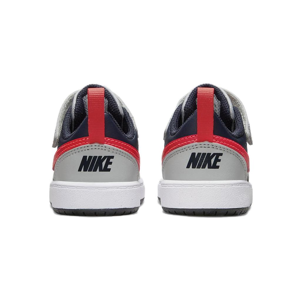 New Nike Court Borough Low Recraft TD 'Light Smoke Grey Bright Crimson' DV5458-003