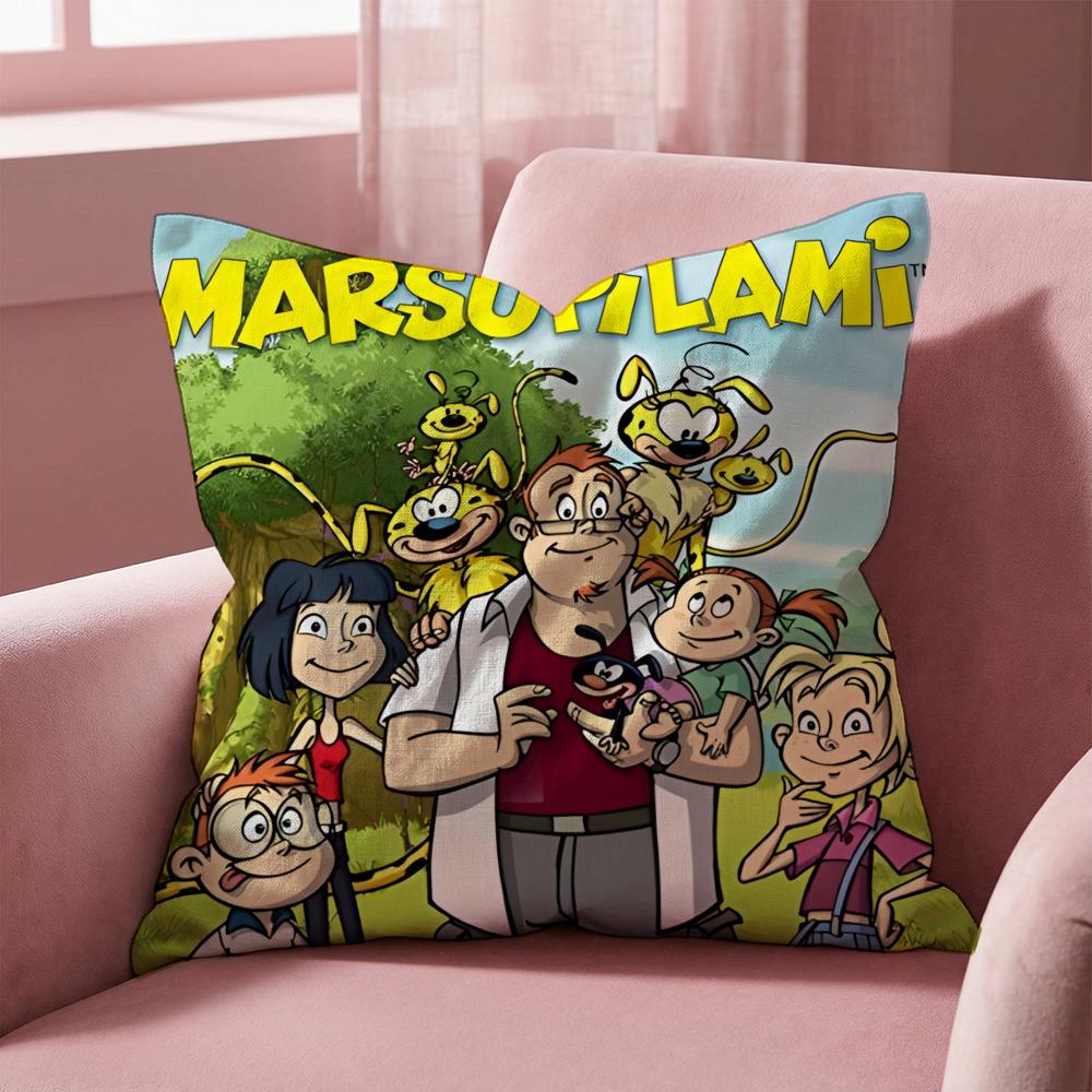 M-Marsupilami CARTOON Kissenbezug Mehrzweck-Kissenbezug für Zuhause & Auto - Wendbar, Weich & Langlebig für den täglichen Gebrauch