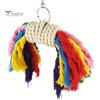 Parrot Colorful Cotton Rope Pet Bird Chew Climb Biting Hanging Toy Cage Decor