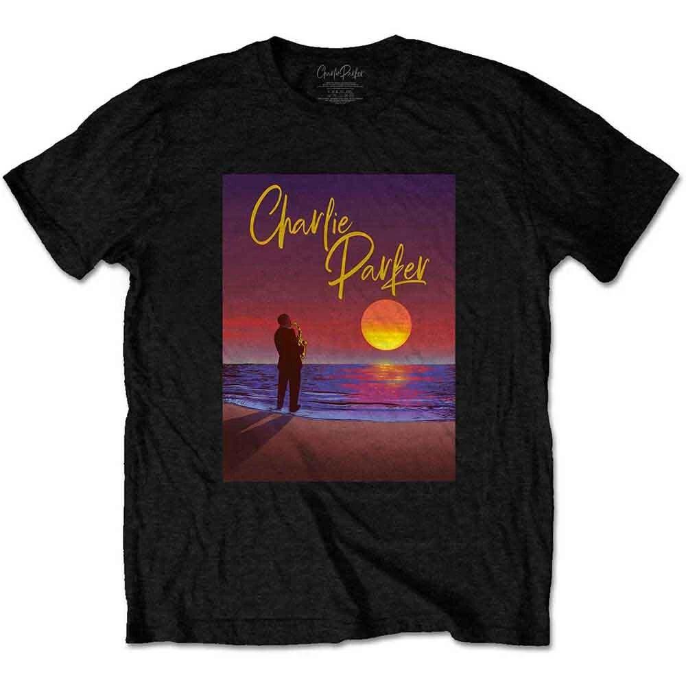 Charlie Parker Unisex T-Shirt: Purple Sunset (Medium) L