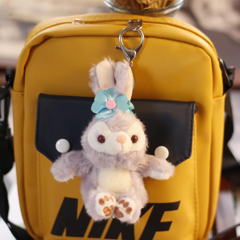 Ins Little Rabbit Pendant Plush Toy Doll Small Rabbit Doll Cute Bag Hanging Decoration Keychain