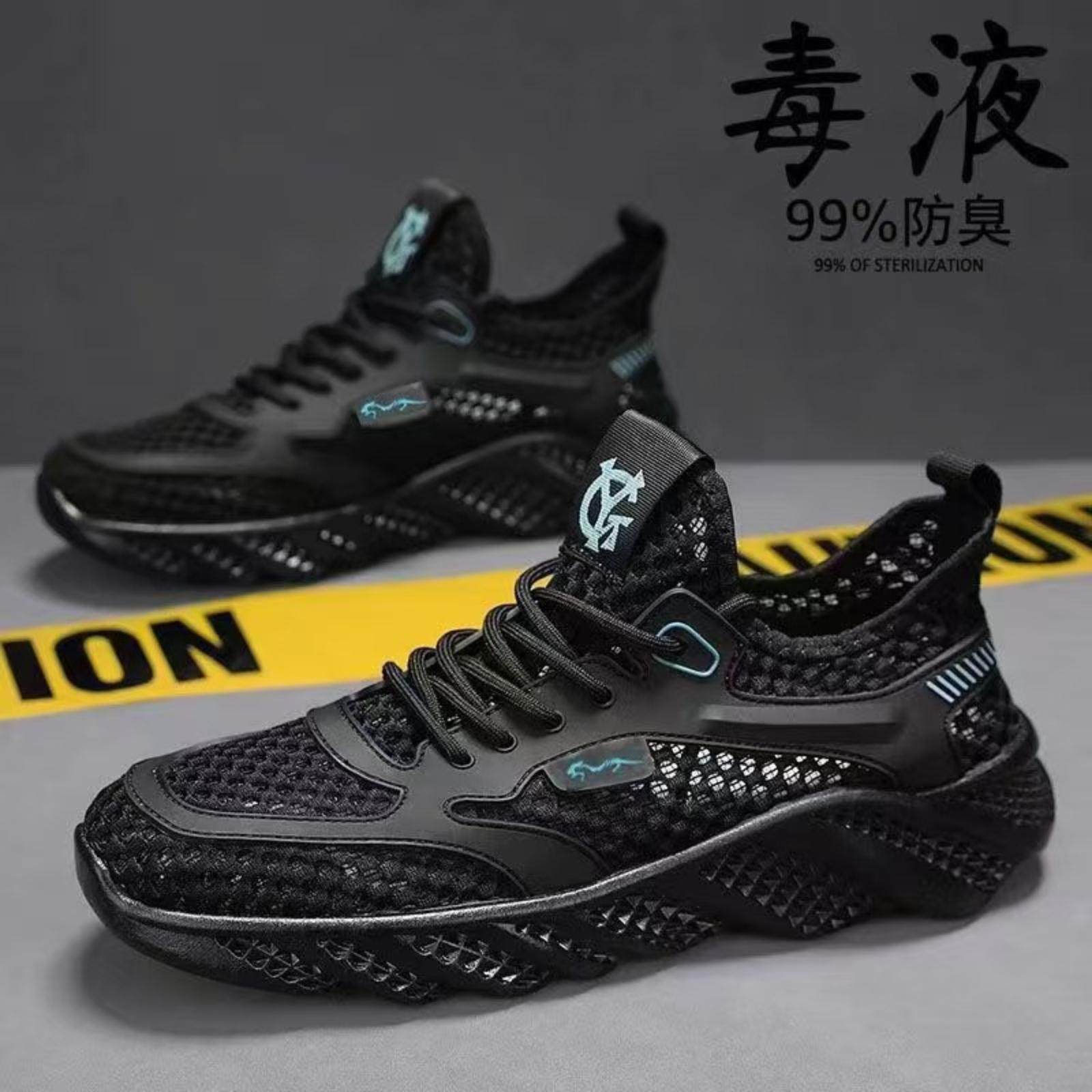 Summer Men s Shoes Mesh Breathable Soft Sole Sports Shoes Hollow Hole Sandals 41