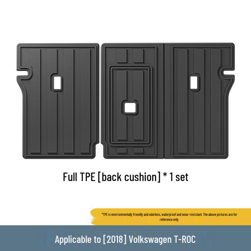 TPE Car and Trunk Floor Mats for 2018-2024 Volkswagen T-ROC (Left-Hand Drive)