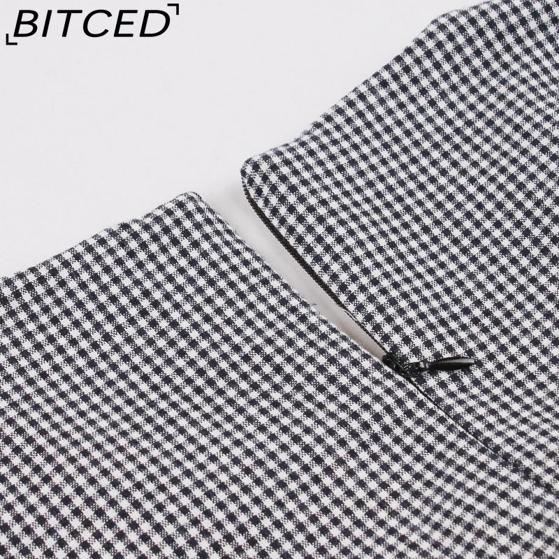 BITCED Abito Elegante Vintage da Donna con Vita Sagomata, Manica a Tre Quarti e Gonna Ampia