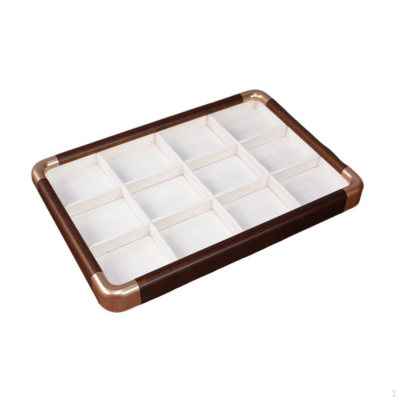 

Jewelry Tray Bracelet Organizer Necklace Container Decorative Velvet Earring Holder Bangle Storage