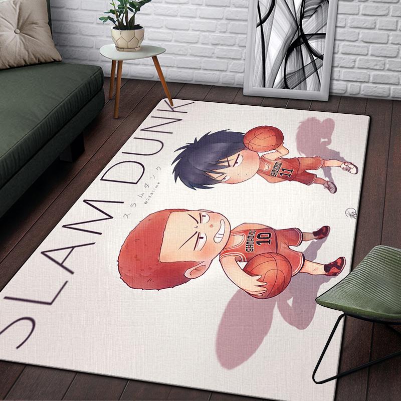 SLAM DUNK benutzerdefinierter Teppich Wohnzimmer Küchenmatte Fußmatte Yogamatte Heimdekoration Waschraum Bodenmatte Teppiche für Wohnzimmer