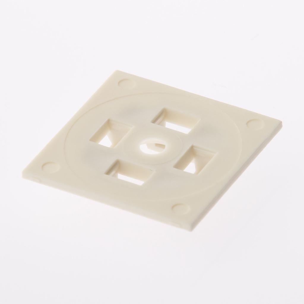 Panduit Mounting Base, M3 Screw Mount, White, Pack of 100, ABM100-S6-C