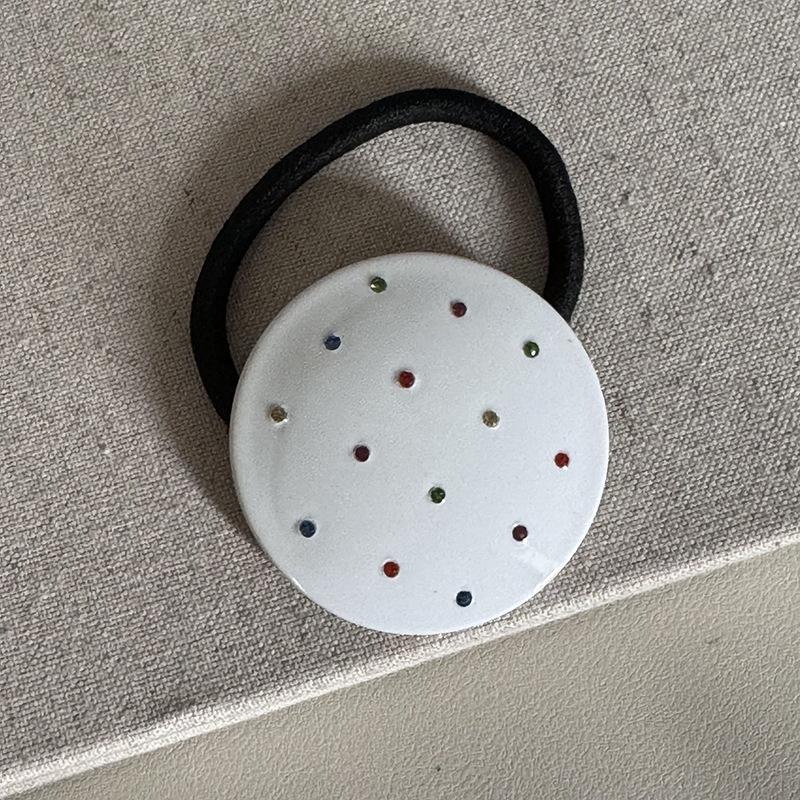 Neu Angekommen Einfache Doppelseitige Bunte Strasssteine Eingelegte Essigsäure Haarspange Haargummi Seitenclip Haarschmuck