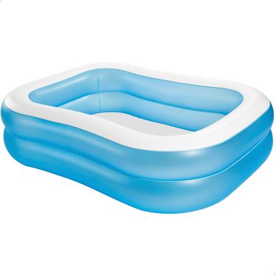 INTEX Large Swim Center Family Pool, 203 X 152 X 48 Cm (8.7 X 6.7 X 18.7 Inches), Blue, 57180 [Official Japanese Product]