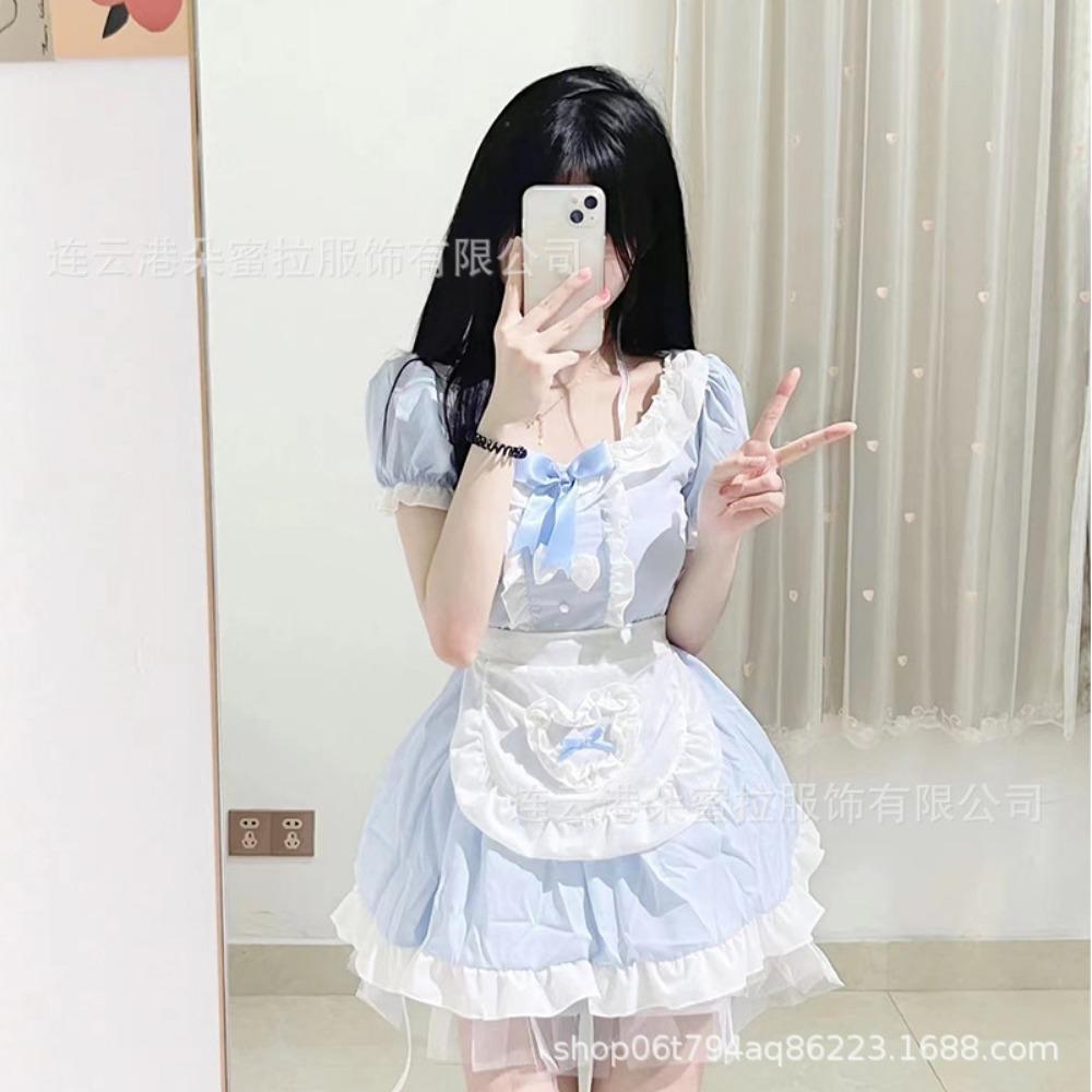New Sexy Underwear Two-dimensional Japanese Cute Girl Neck Clothing Lolita Maid Pleated Maid Clothing