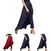 Ankle Women Length Chiffon Tiewaist Ruffle Color Long Palazzo Pure Pants