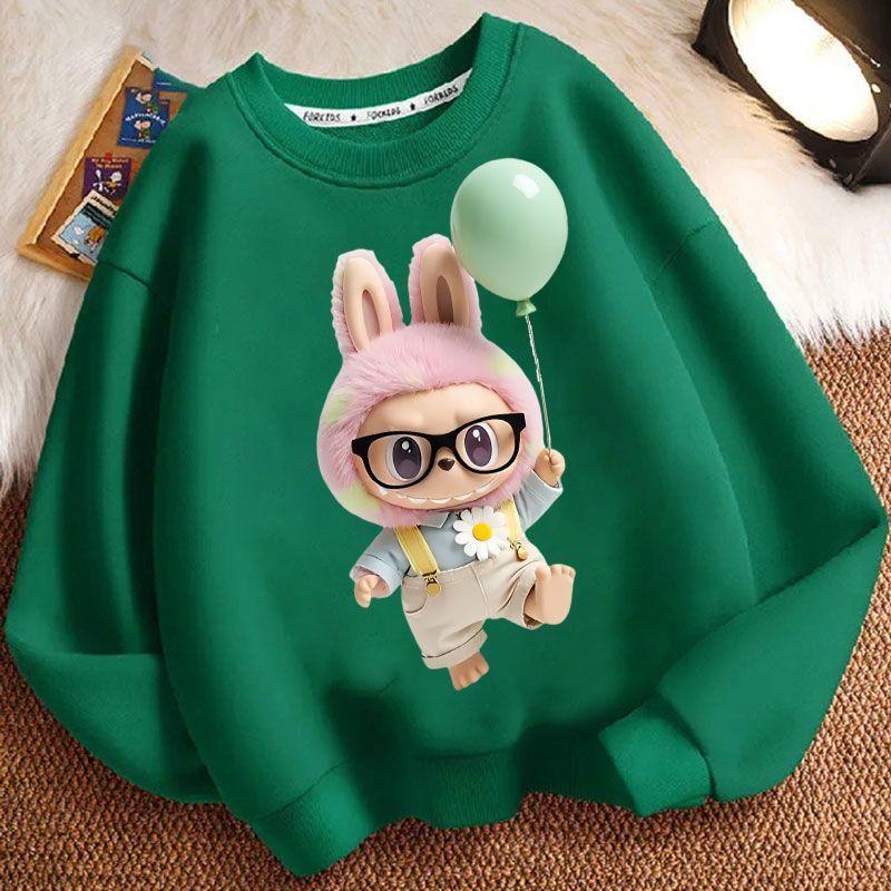 

Fashionable and Cute Hoodies for Girls, Long-sleeved Casual Tops for Children in Spring and Autumn 160