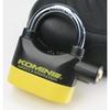 Komine Motorcycle Pin Tumbler Alarm Pad Lock Black/Yellow LK-120
