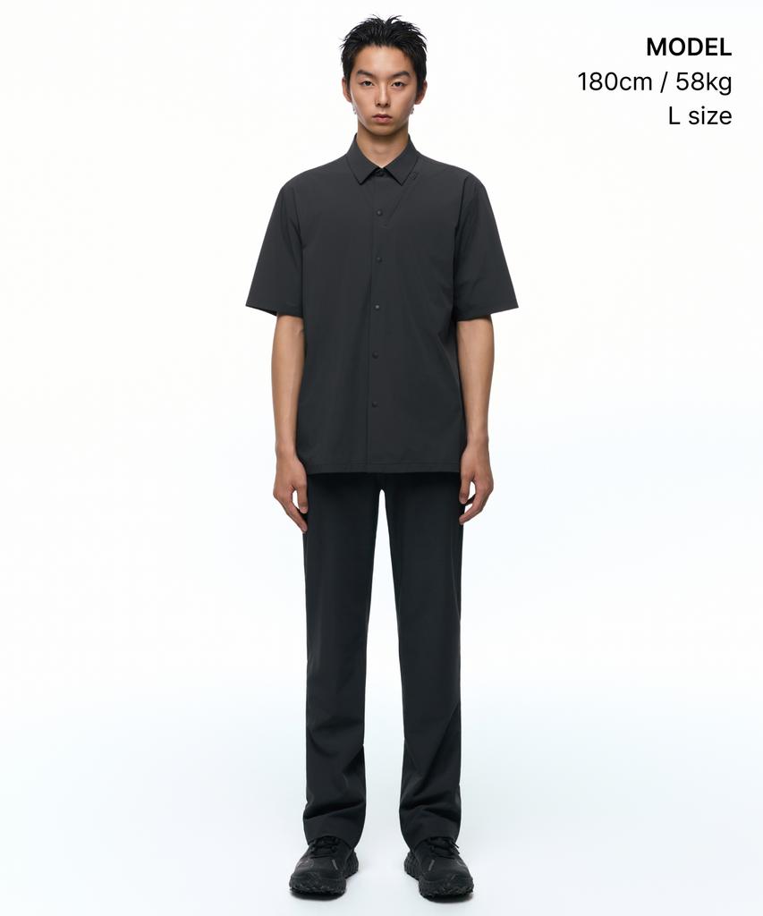 MUSINSA STANDARD [Silent Function] Short Sleeve Shirt [Gray]