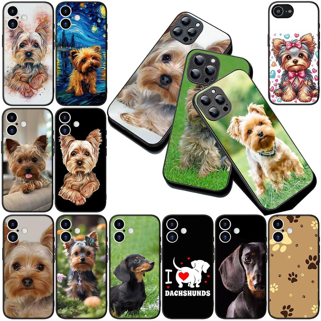 for Samsung Galaxy S10 S8 S9 Plus A33 A34 A31 70 A71 A72 Note 20 9 8 S10E Phone Case Yorkshire Terrier Yorkie Dachshund Dog