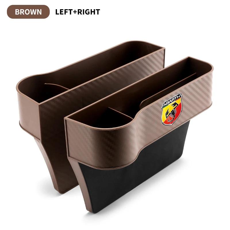 1/2PCS Car Seat Gap Water Cup Holder Universal Crevice Side Storage Box For Abarth Punto 124 125 500 Fiat Viaggio Car Accessory