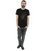 Marvel Mens Black Panther Gold Head T-Shirt