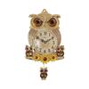 New Nordic Simple Wall Clock Creative Fashion Rhinestone Owl Mute Clock Modern Home Swing Quartz Clock