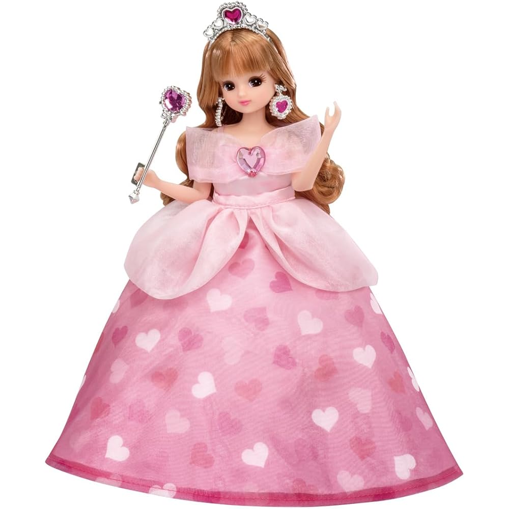 

Takara Tomy Licca-chan Doll LD-03 Heartful Princess Dress-Up Toy for Kids Age 3 and Up
