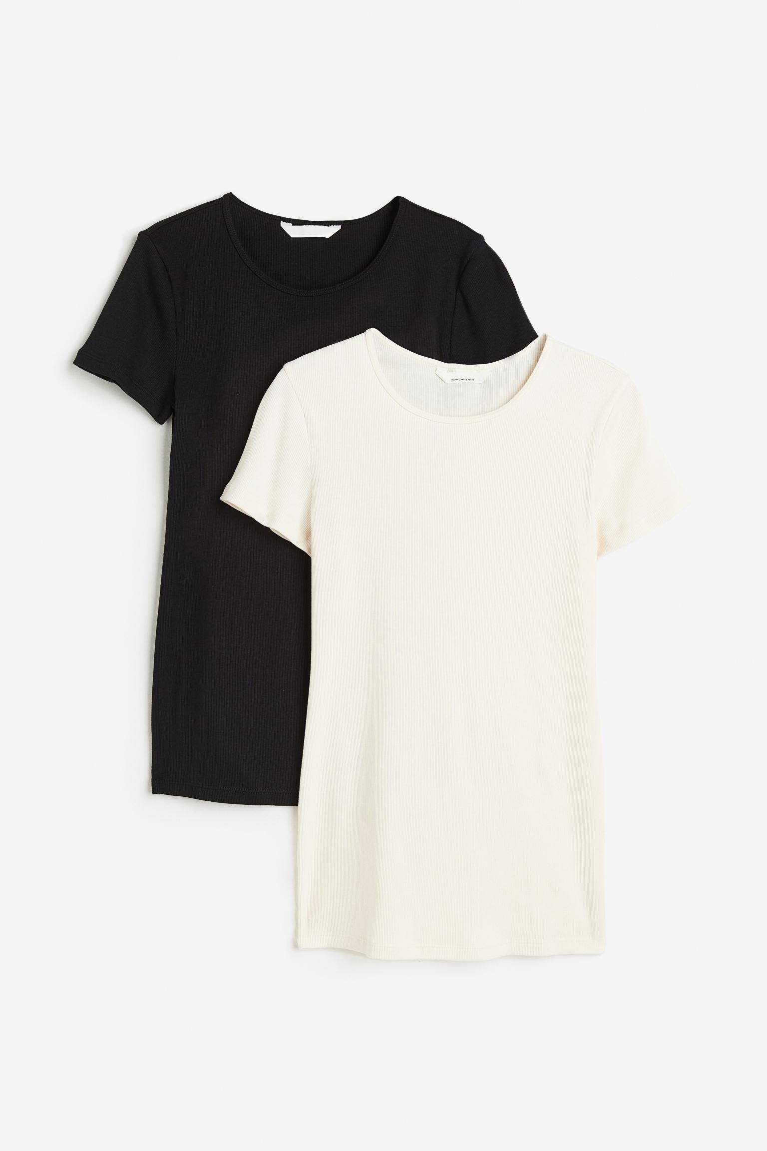 

MAMA 2-pack ribbed cotton tops