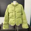 Real Shot! Medium Goose Down Jacket Down Jacket Coat Real Hair Mink Fur Women's Top