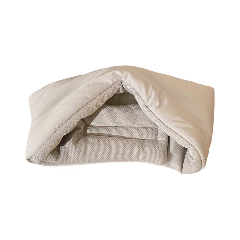 

Sleep Tool Ice Silk Eye Mask Pillow Full Surround Widening Travel Folding Pillow Lunch Break серый
