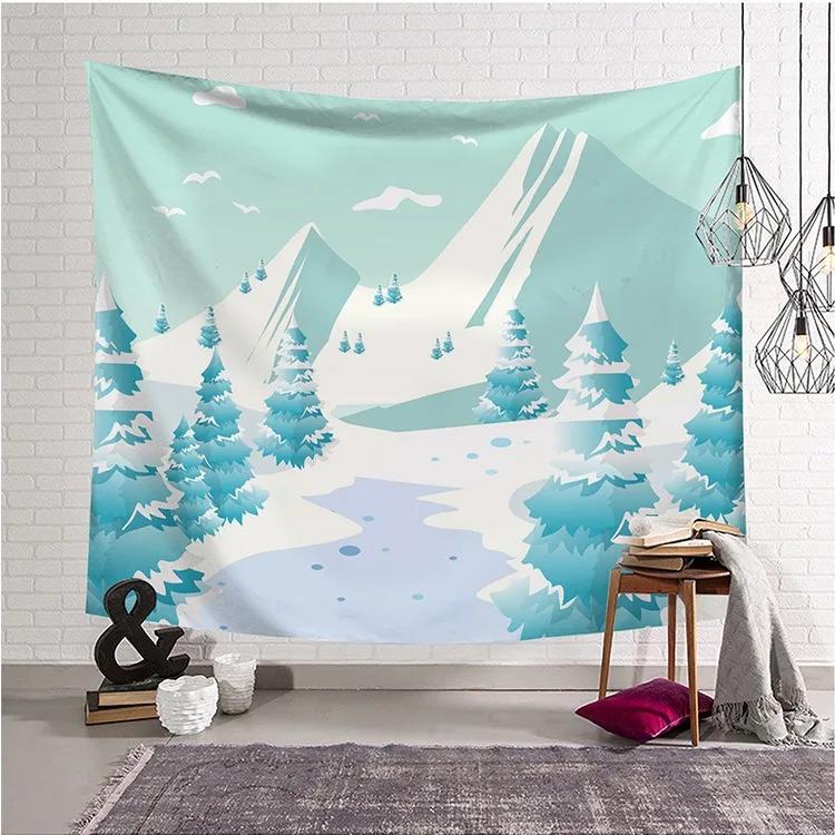 Мультфильм Лесной Пейзаж Узор Гобелен Украшения Дома Настенный Гобелен Спальня Гостиная — фото 11
