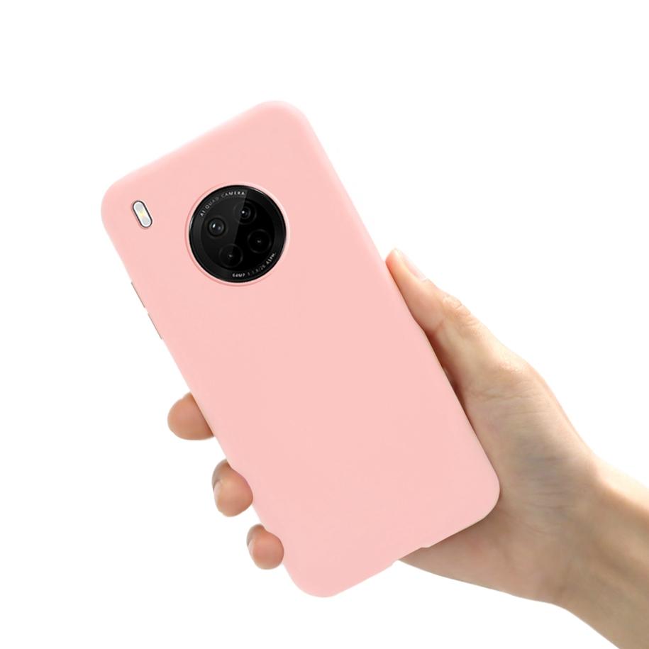 Simple Candy Color Silicone Cover For Huawei Y9A 2020 Case FRL-22 FRL-23 HuaweiY9a Mobile Phone Case on Huawei Y9A Y 9A Soft Bag