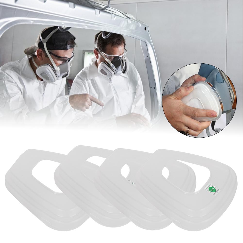 4pcs 5N11 Dust Gas Paint Spray Protect Cartridge Filter Replace Filter Container Fit for 3M6200 7502