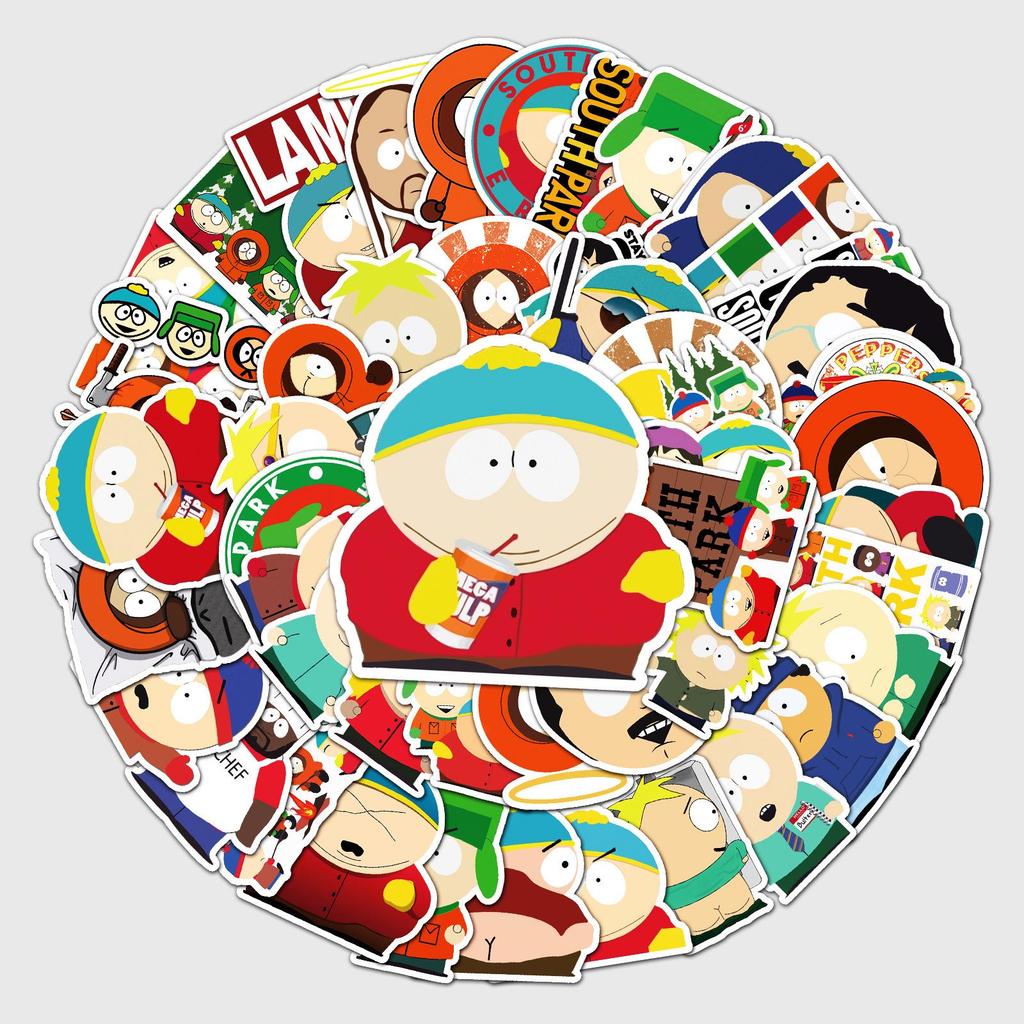 50 South Park Graffiti Cartoon Stickers - Creative DIY for Skateboards & Luggage