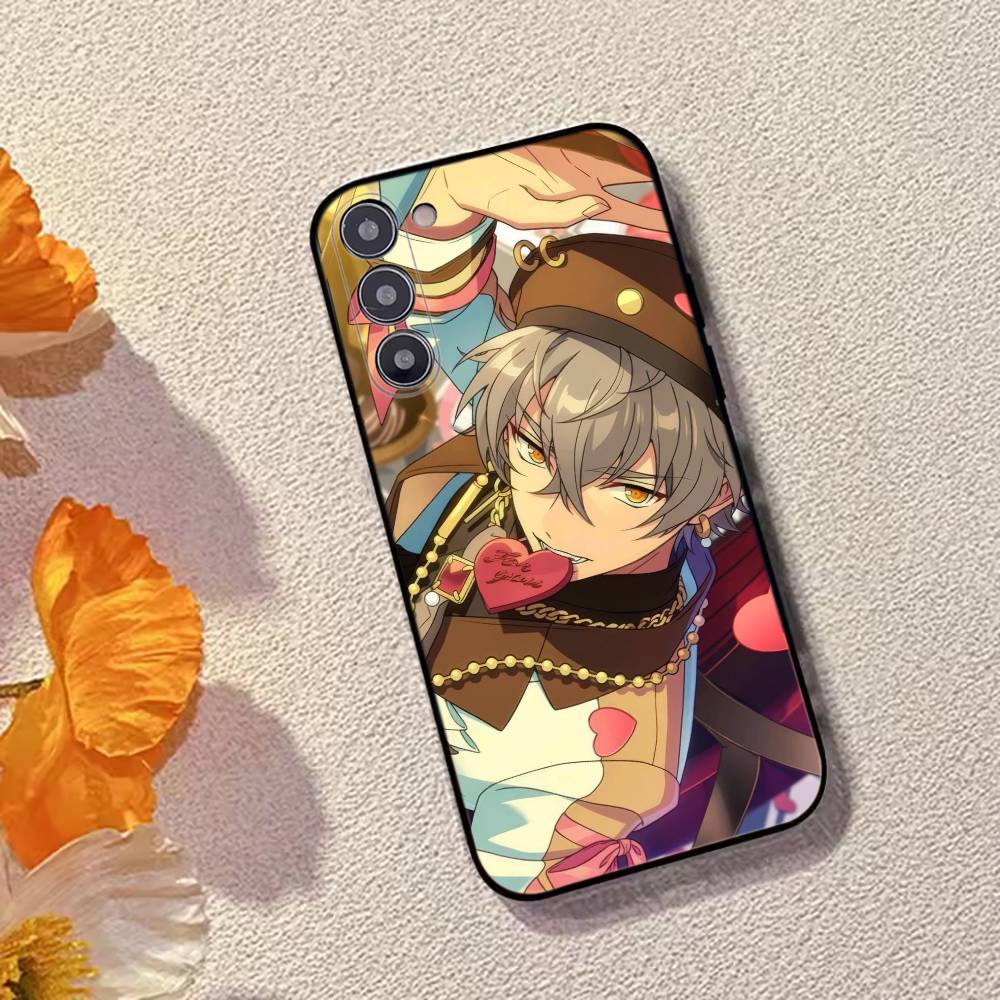 Game Ensemble Stars O-Ogami Koga Phone Case For Samsung Galaxy A73,A72,A71,A70,A53,A52,A51,Soft Silicone Black Cover