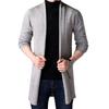 Men Cardigan Sweater Pure Color Anti-shrink Autumn Men Winter Knitting Sweater Coat for Work