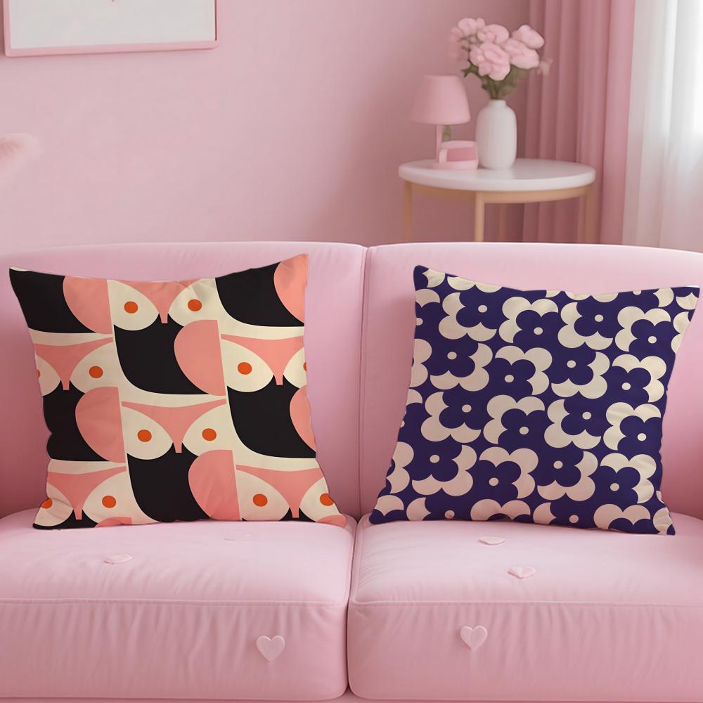 classic brand Orla Kiely Cushion Cover Soft & Easy-Wash Pillow Case – Versatile for Couch, Bed, Travel and Office