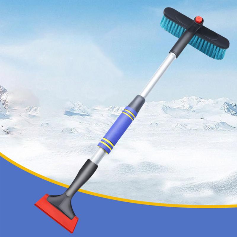 Ice Scraper For Car 360 Rotating Windshield Ice Scraper With Detachable Handle Flexible Snow Ice Scraper Practical Car Snow