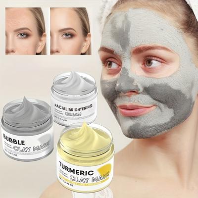 Tri-Color Mud Mask Set Hydrating And Moisturizing Mask Brightening Mud Mask Gift Set