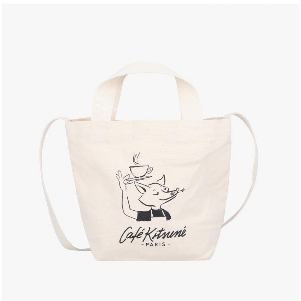 Maison Kitune Barista Fox Mini Tote Bag Pu05104ww9042