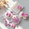 Handmade Aroma Candle Plaster Silicone Mold Bow Tie Epoxy Resin Ornament Mould DIY Butterfly Form Candy Baking Mold