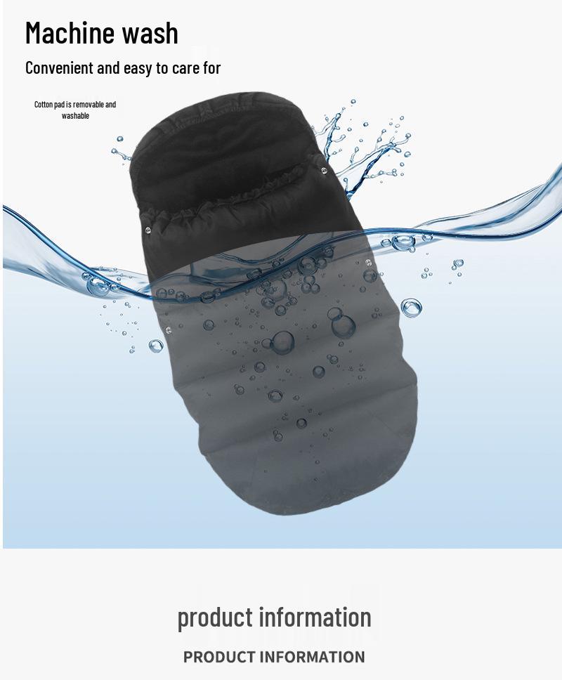 Warm Waterproof Baby Sleeping Bag for Stroller - Winter Footmuff, Thickened, Kick-Proof, Windproof, Cold-Resistant for Outdoor Use